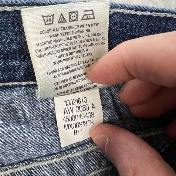 Ariat Denim Jeans Womens 33 Regular Blue Boyfriend Fit Dark Wash Stretch Denim - Picture 15 of 16